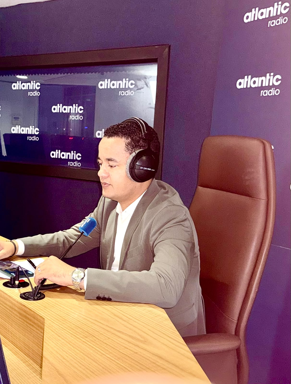 Ali El Alaoui à la radio