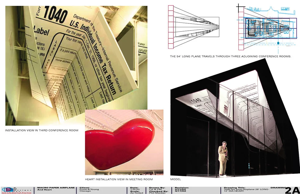 Corporate Art: Ernst&Young-Airplane and Heart by Phil Manker
